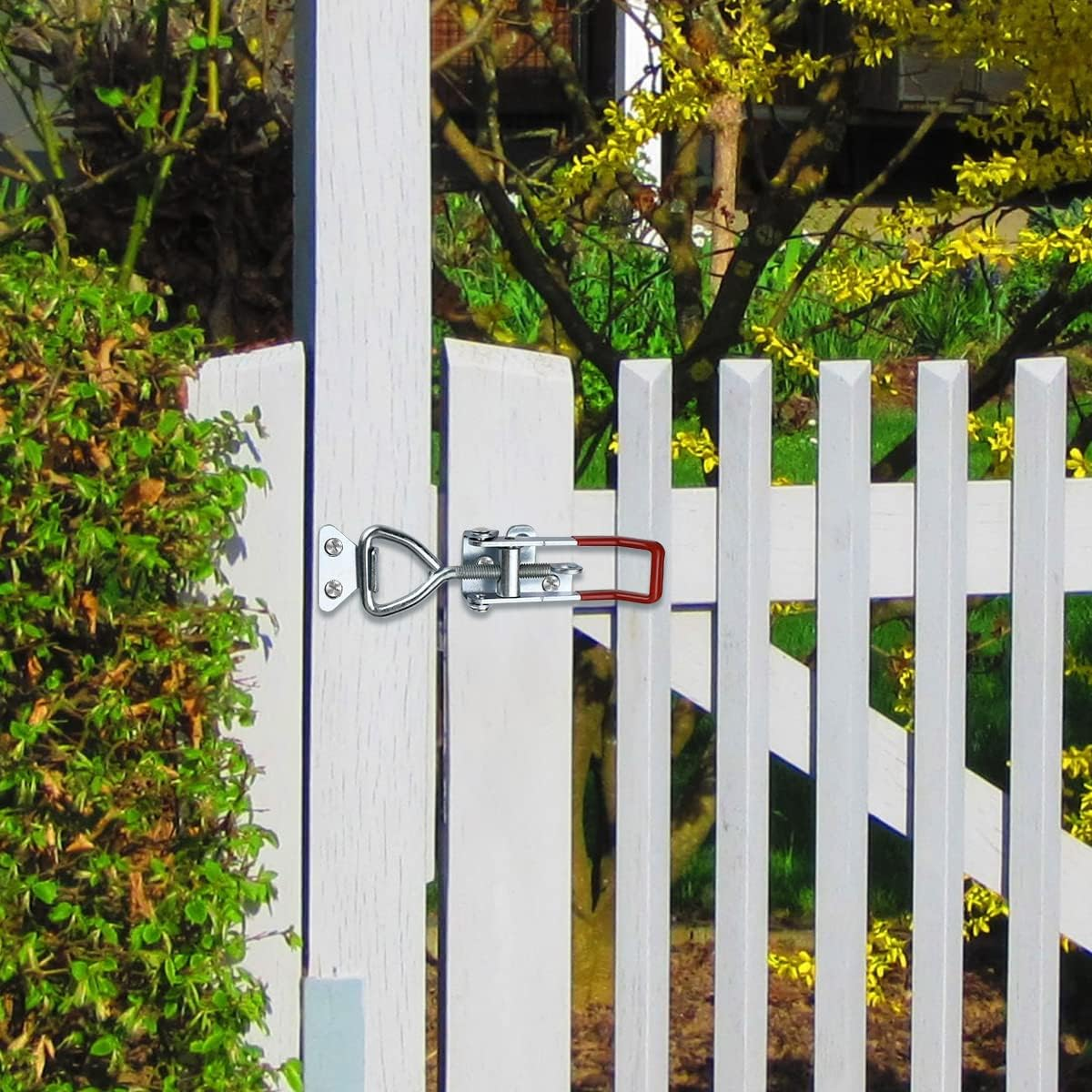 2 PCS Heavy Duty Toggle Clamp Latch 4003 Adjustable Latch Hardware, 1320Lbs Holding Capacity, Quick Release Pull Latch Clamp for Box Case Trunk, Industrial Equiipment, Smoker Door and More (7.5Inch) image number 2