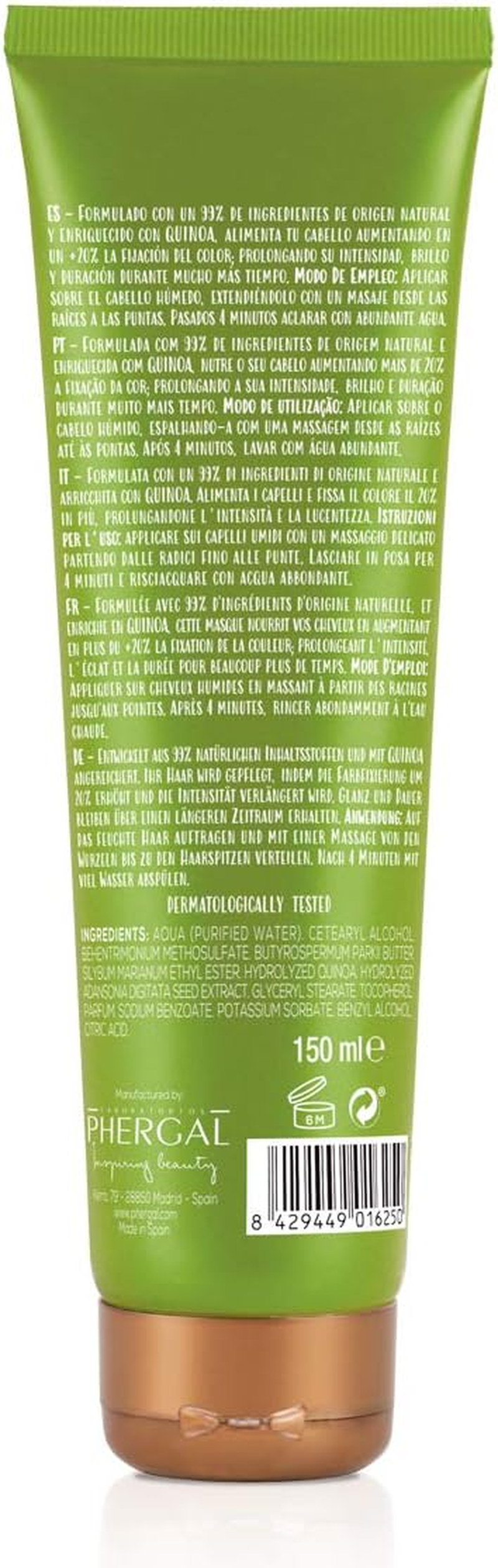 Naturtint Hair Food Quinoa Hair Mask Quinoa Superfood Hair Mask Colour and Shine More Intensity and Colour Time Specially for Colour Treated Hair 99% Natural Ingredients 150 Ml image number 2