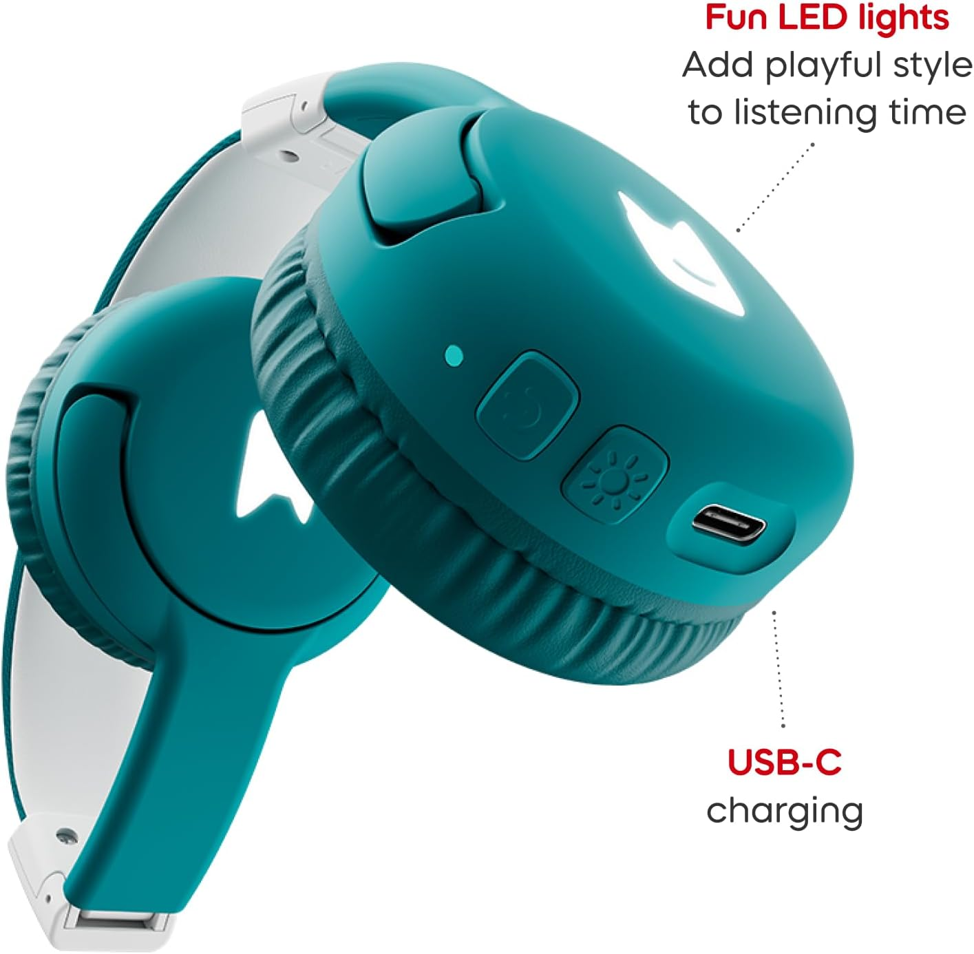 Tonies Toniebox 2 Bluetooth Headphones: Tropical Teal image number 1