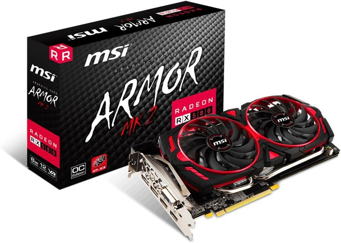 MSI VGA Graphic Cards RX 580 Armor 8G OC image number 6