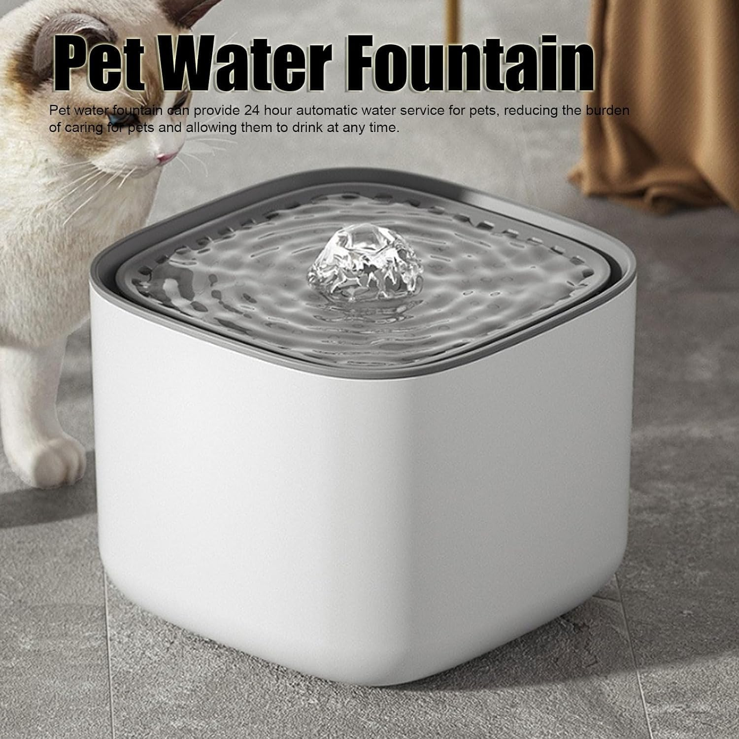 Dog Water Bowl Pet Drinking Fountain 3L Removable Automatic Cat Water Dispenser Circulating Filtration Pet Water Dispenser for Cats and Small Dogs Pet Bowl image number 5