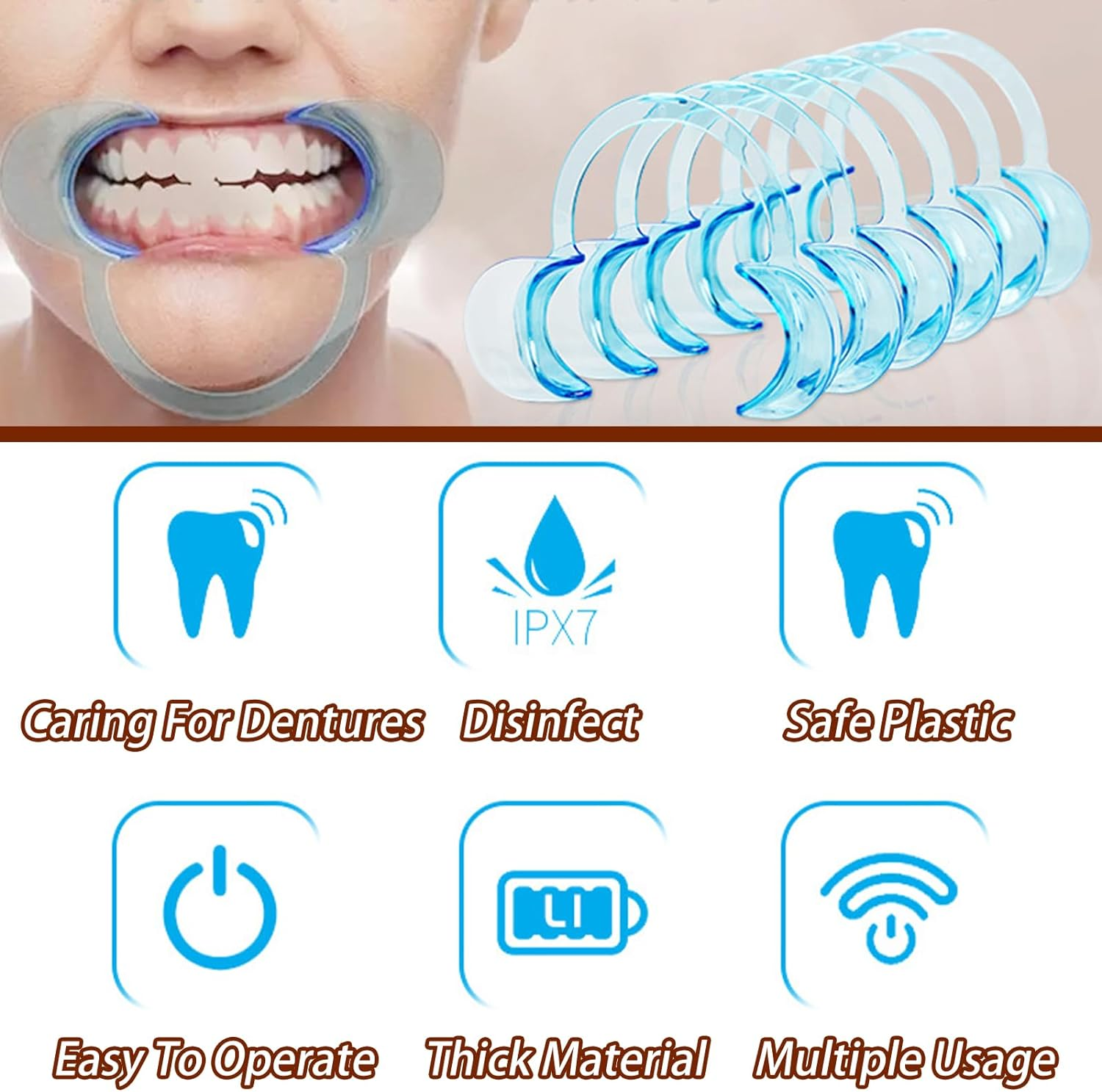 20PCS C-Shape Retractor Intraoral Cheek Lip Mouth Opener Dental Tools image number 2