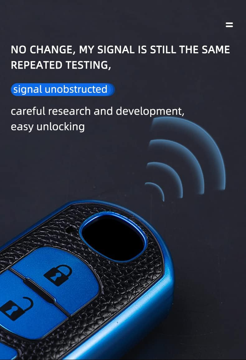 Ontto TPU Car Key Fob Case Cover Fit for Mazda 2 3 6 Atenza Axela Demio CX-5 CX5 CX-3 CX7 CX-9 2015 2016 2017 2018 2019 Keyless Entry Remote Key Shell Key Bag Protector Accessories 3 Buttons Silver A image number 1