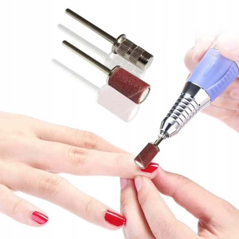 LALILL Pack of 100 Sanding Caps 240 Grit Aluminiumoxid - Manicure Pedicure Nail Art Nail Care - Brown - Metal Compatible - Abrasives image number 2