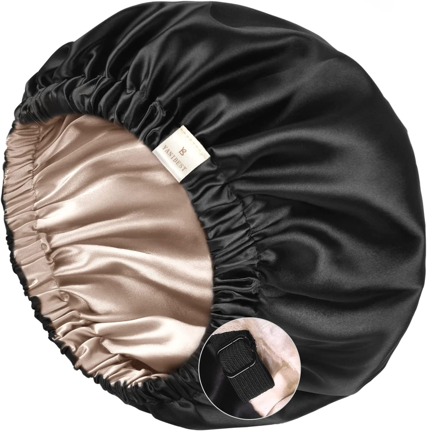 Satin Bonnet Sleep Bonnet Cap - Extra Large, Double Layer, Reversible, Adjustable Satin Cap for Sleeping Hair Bonnet &hellip;