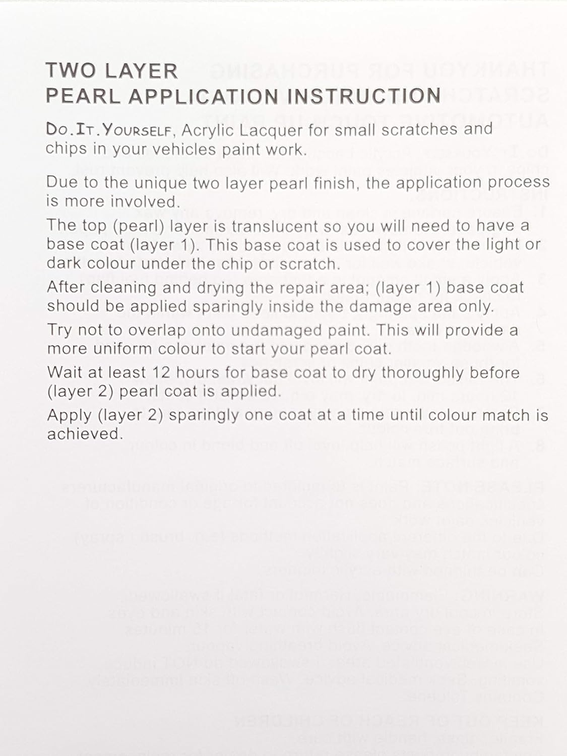 O89 Frosted White Pearl REQ Base & Coat Touch up Paint for Toyota Corolla RAV4 image number 3