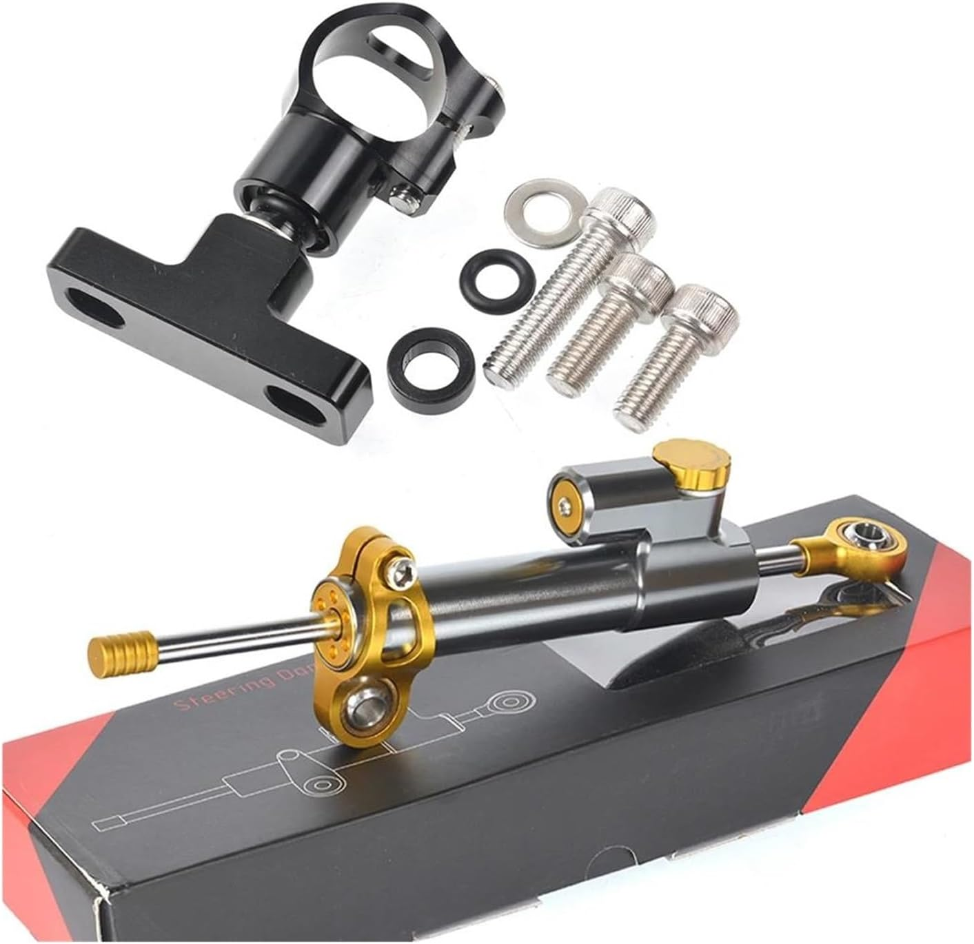 Fit for CFMOTO 800NK 2023 2024 Motorcycle Accessories Directional Damper Shock Absorber Stabilizer Steering Dampers Bracket(B12) - A1 image number 5