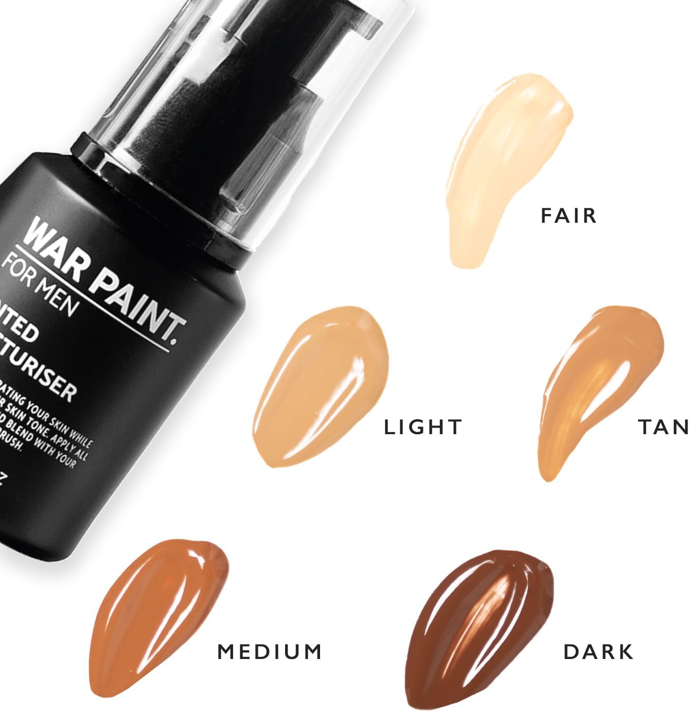 War Paint Tinted Moisturiser for Men, Light, 30 Ml image number 2