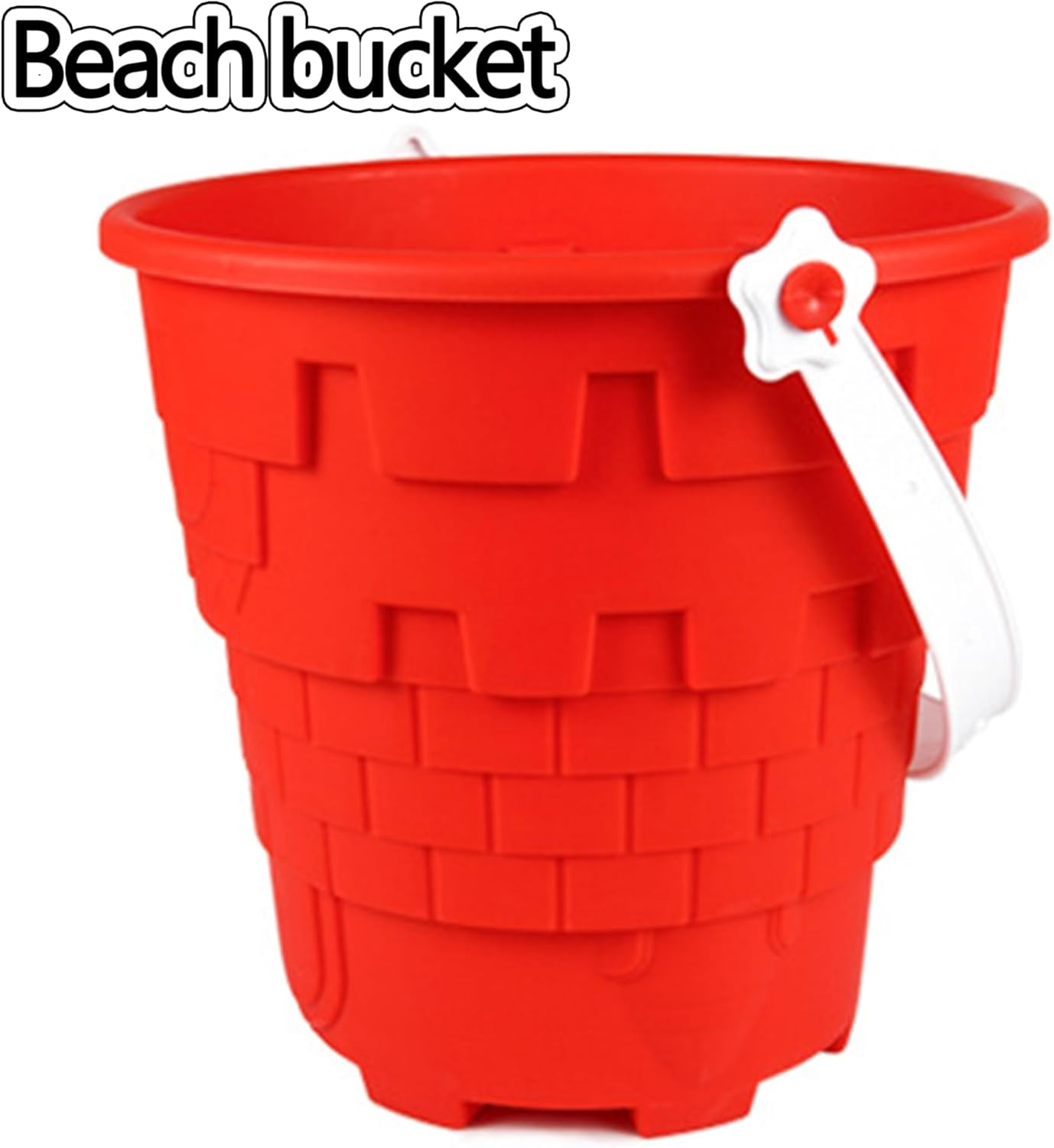 Beach Bucket 8Pcs Beach Toys for Kids Sand Toys Includes Bucket, Shovel,Rake,Sand Sifter Shovels, Castle Bucket and Shovel image number 4