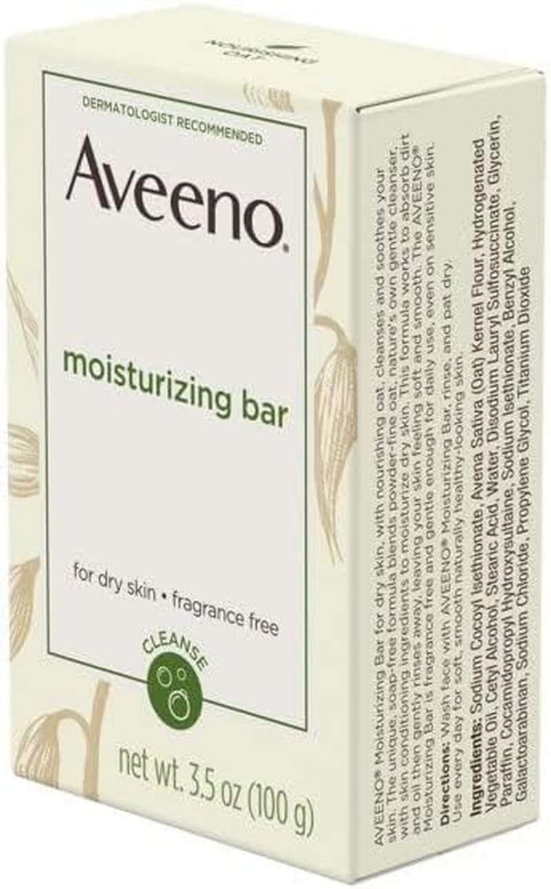 Aveeno Moisturizing Body Bar - Fragrance Free - 3.5 Oz - 2 Pk