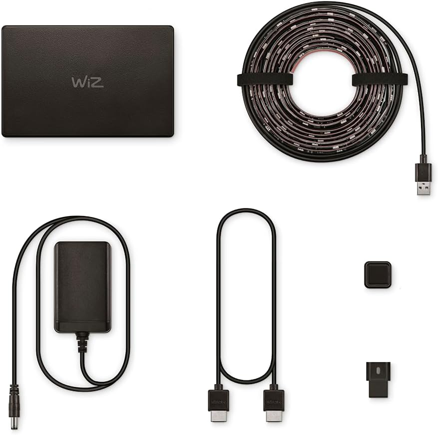 Wiz HDMI Sync Box with TV Lighting, Sync Light with Movies/Games Etc. Supports HDMI 2.0, 4K at 60Hz, RGBIC LED Strip for 75-85-75-Inch, App/Voice Control with Google and Alexa image number 2