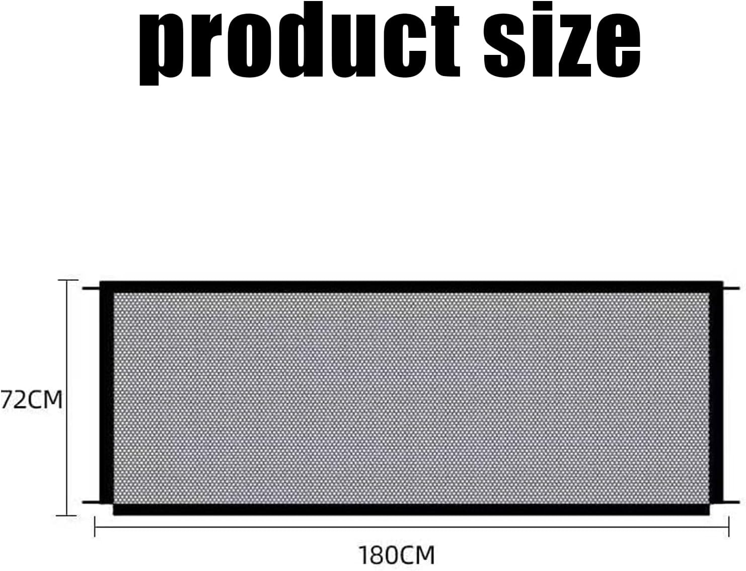 WEZCHUGHAOL Punch-Free Pet Gate for Puppies & Dogs - Adjustable No Drill Safety Barrier for Doorways, Stairs, Hallway - Indoor/Outdoor Portable Dog Fence (180Cm (71") X 72Cm (28")) image number 3