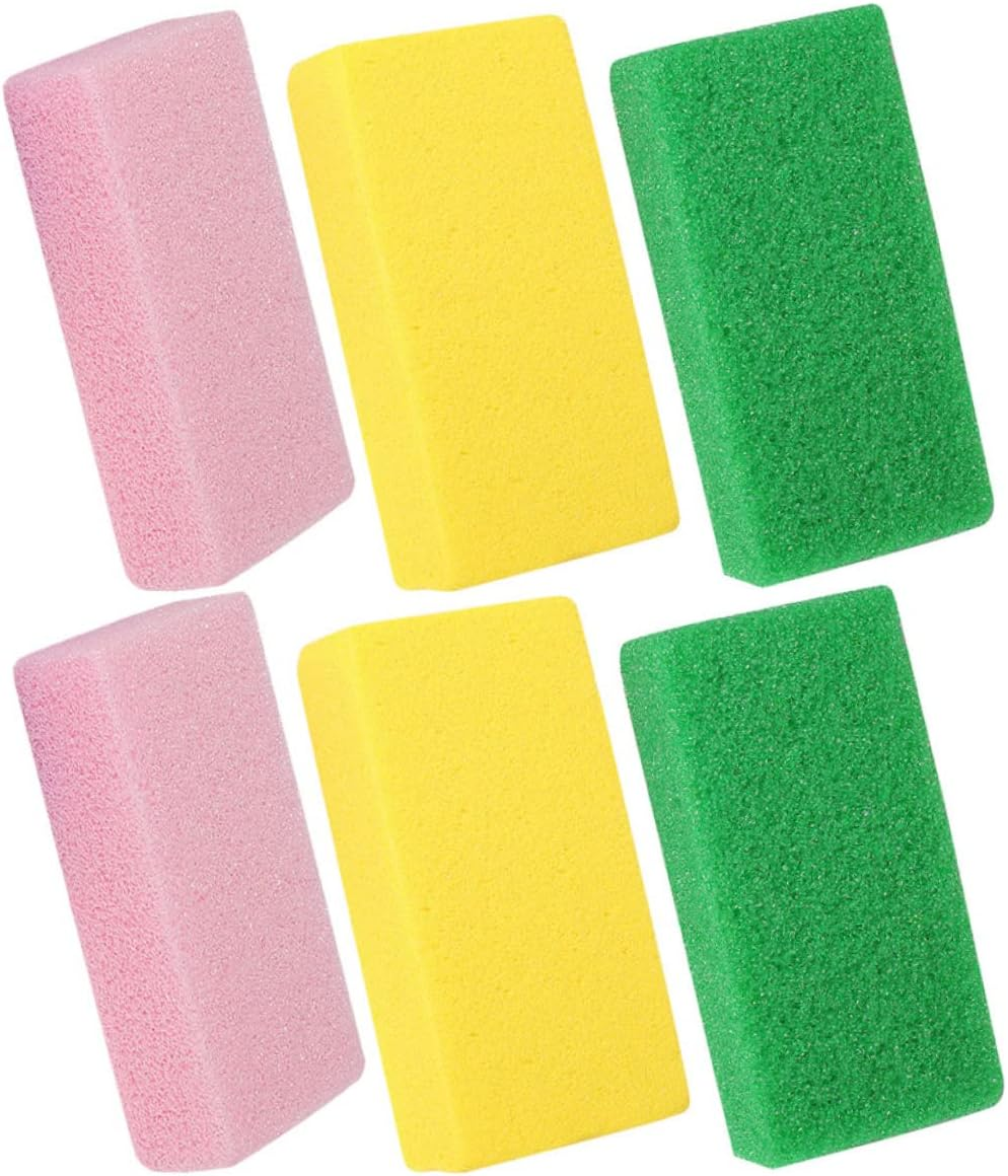 WRITWAA 6Pcs Foot Exfoliator Callus Remover Pumice Stone Professional Pedicure Kit Foot Scrubber for Easier Cleaning Reusable image number 1