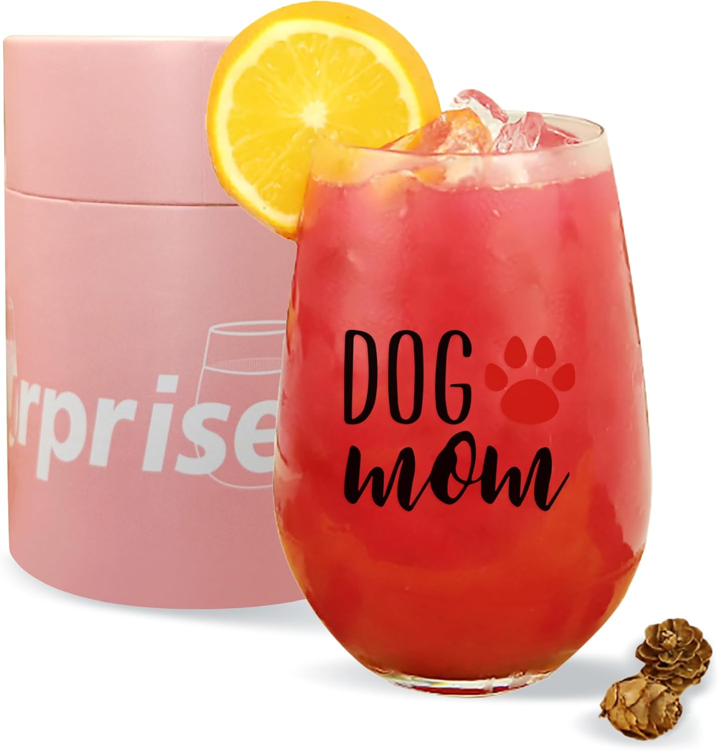 SHENDONG Chance Made Us Colleagues Stemless Wine Glass,15Oz Iridescent Glass Cup, Coworker BFF Present for Coworkers Going Away Employees Leaving,Farewell Retirement Party, Birthday Christmas Prisent