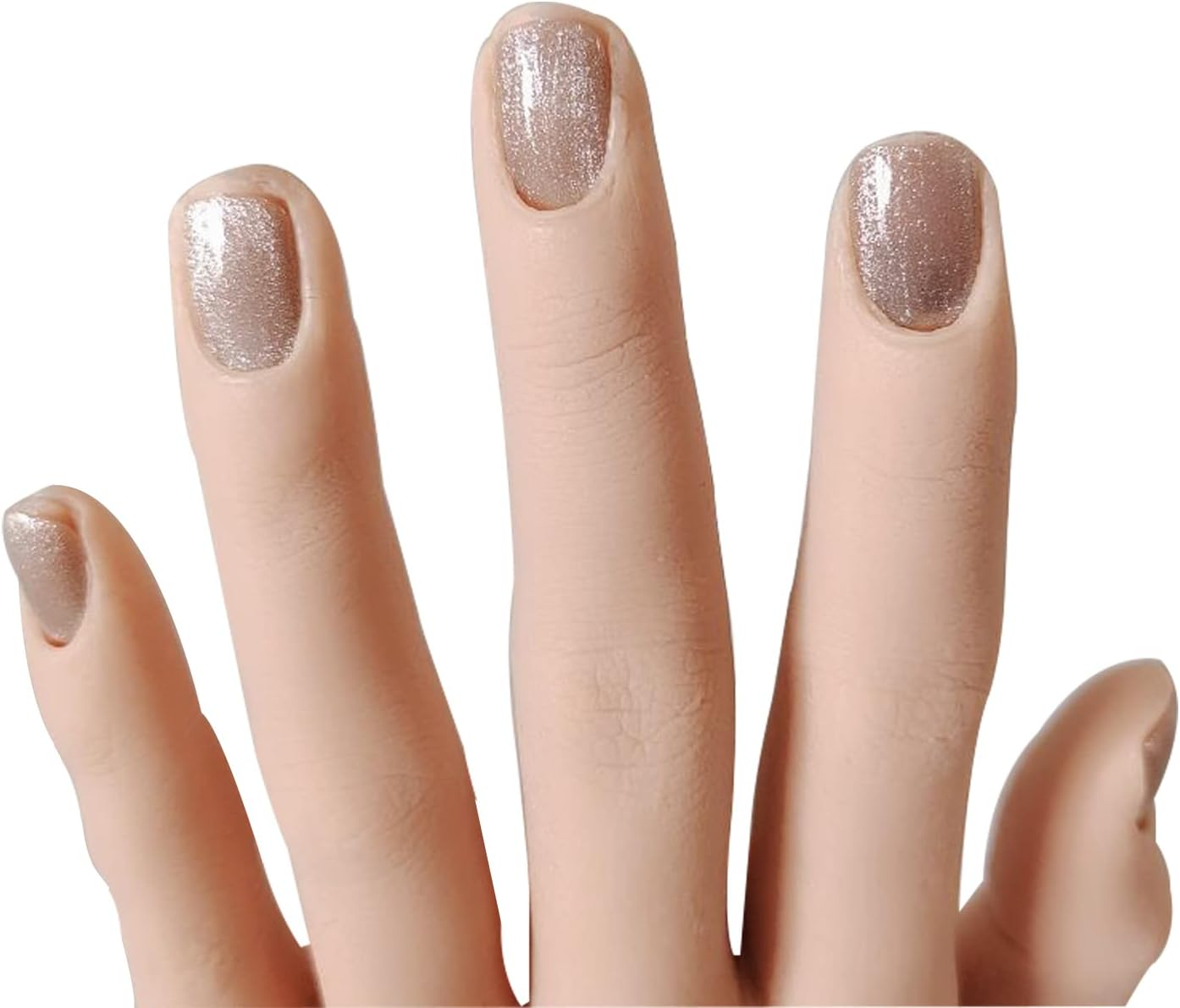 Glitter Cat Eye False Nials Glossy Square Oval Short Full Cover Press on Nails Art Design 24 Pcs Fake Nails Tips for Women Grils Home Salon