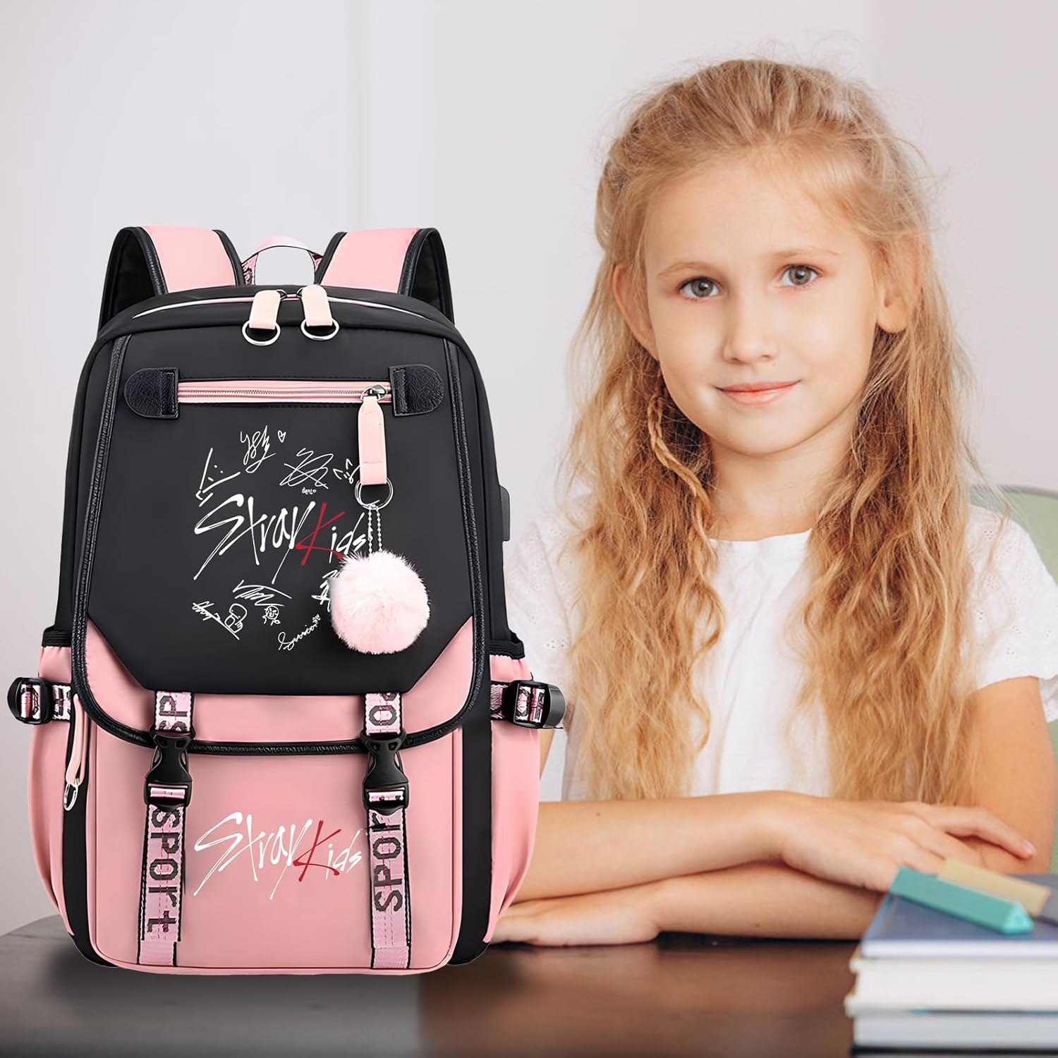 SERTAS Stra-Y Ki-Ds Backpack Merchandise K-Pop Fan Gifts Bag Korean Lightweight Travel Daypack for Stray Fans image number 3