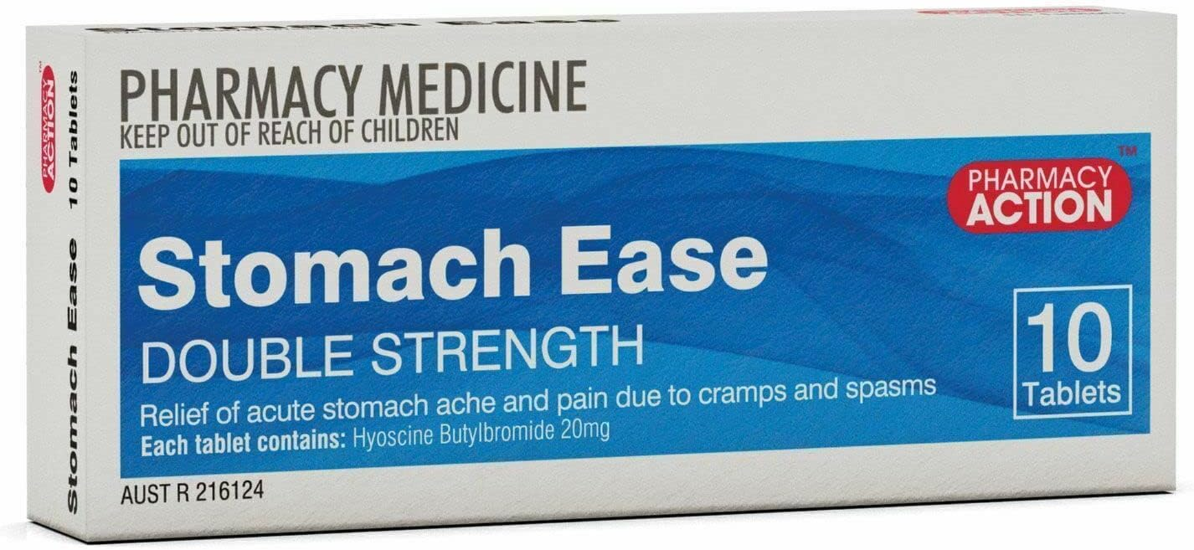 Stomach Ease Forte 10 Tabs (Generic for BUSCOPAN FORTE) image number 1