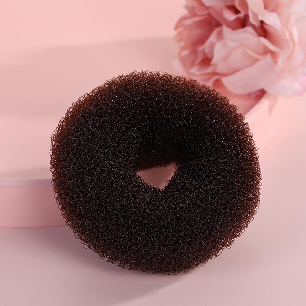 JIHUOO 12 Pieces Hair Bun Maker Donut Hair Donuts for Bun Hair Bun Maker Sock Bun Hair Accessories Hair Crown Tool for Women Girls 8Cm