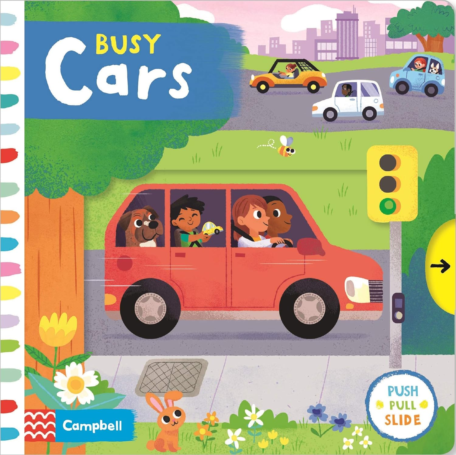 Busy Cars: a Push, Pull, Slide Book image number 1