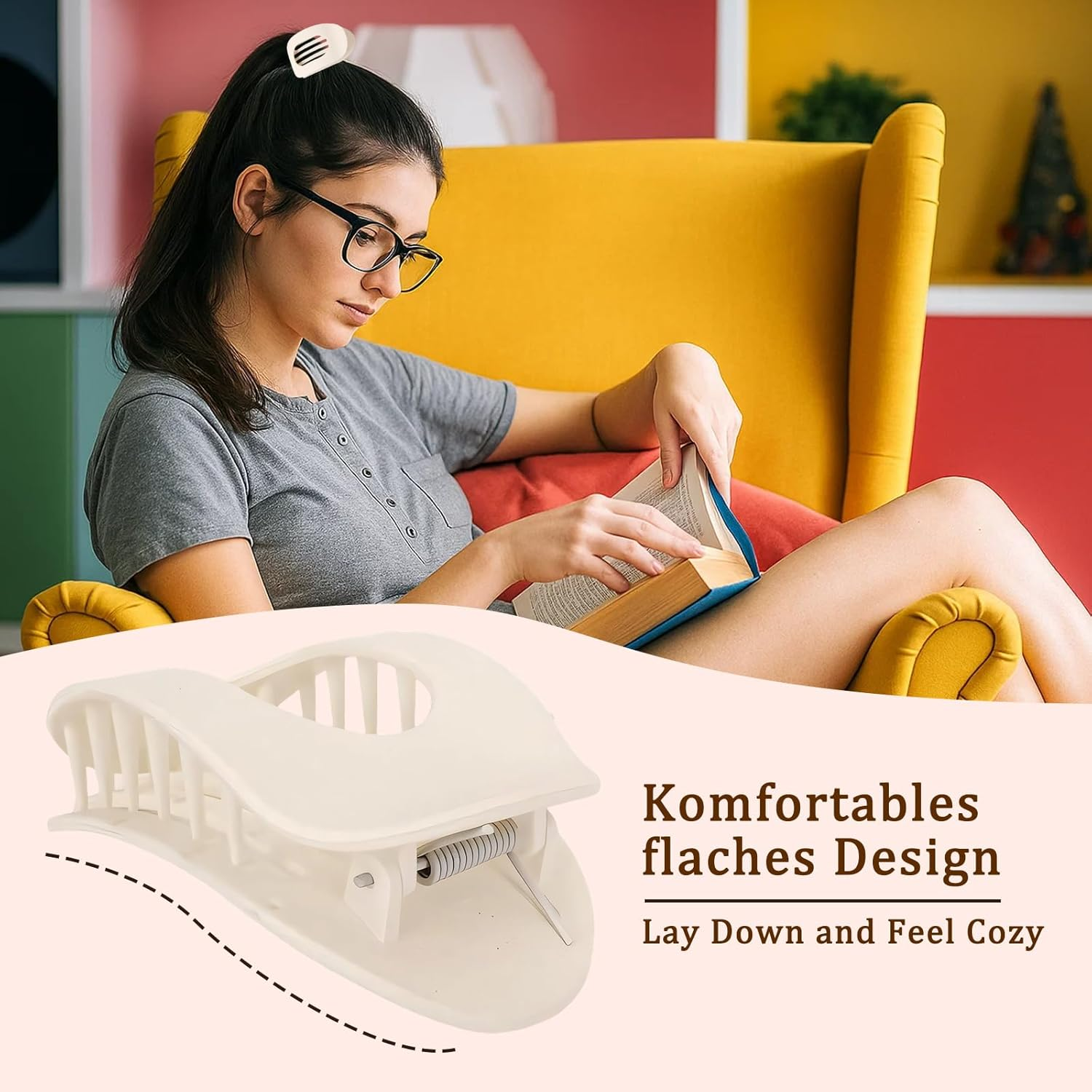 Duck Beak Hair Clips Women'S Pack of 4 Flat Hair Clips Made of High-Quality Resin, 11.9 X 5.1 Cm, Ideal for Daily Use and Special Occasions image number 5