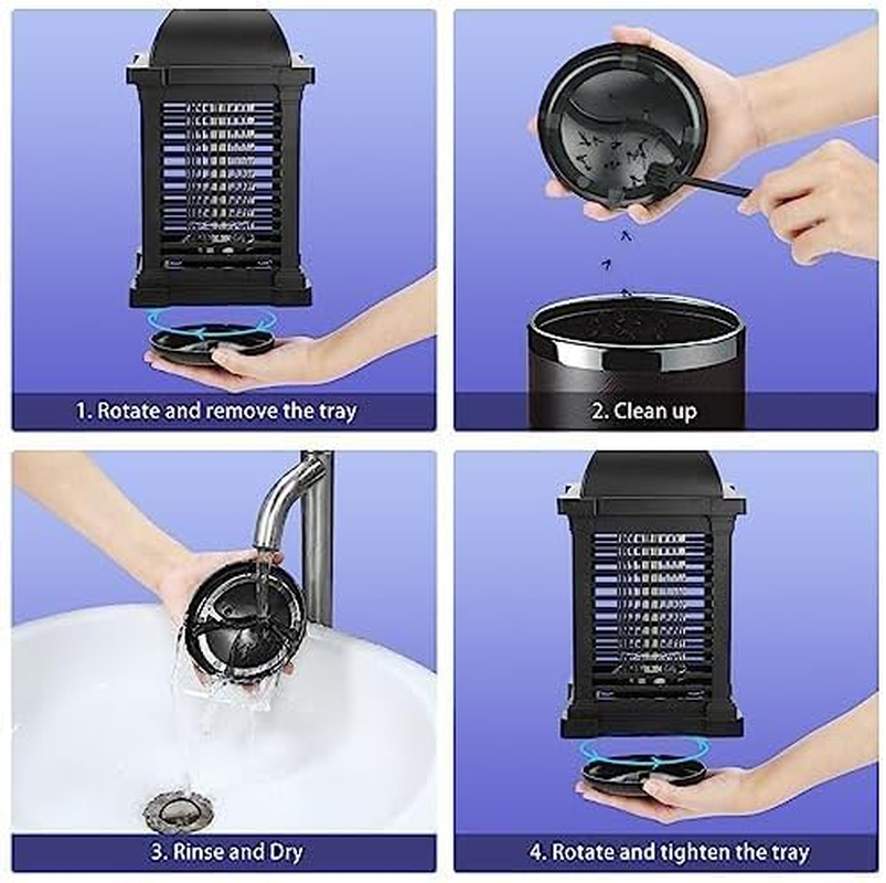 Upgraded Bug Zapper,Tmactime Mosquito Killer Lamp with 4300V UV Waterproof Electric Fly Zapper,Fruit Fly Killer for Camping,Plug-In Hangable Fly Trap Light,Bedroom, Kitchen, Office, Home Garden image number 1