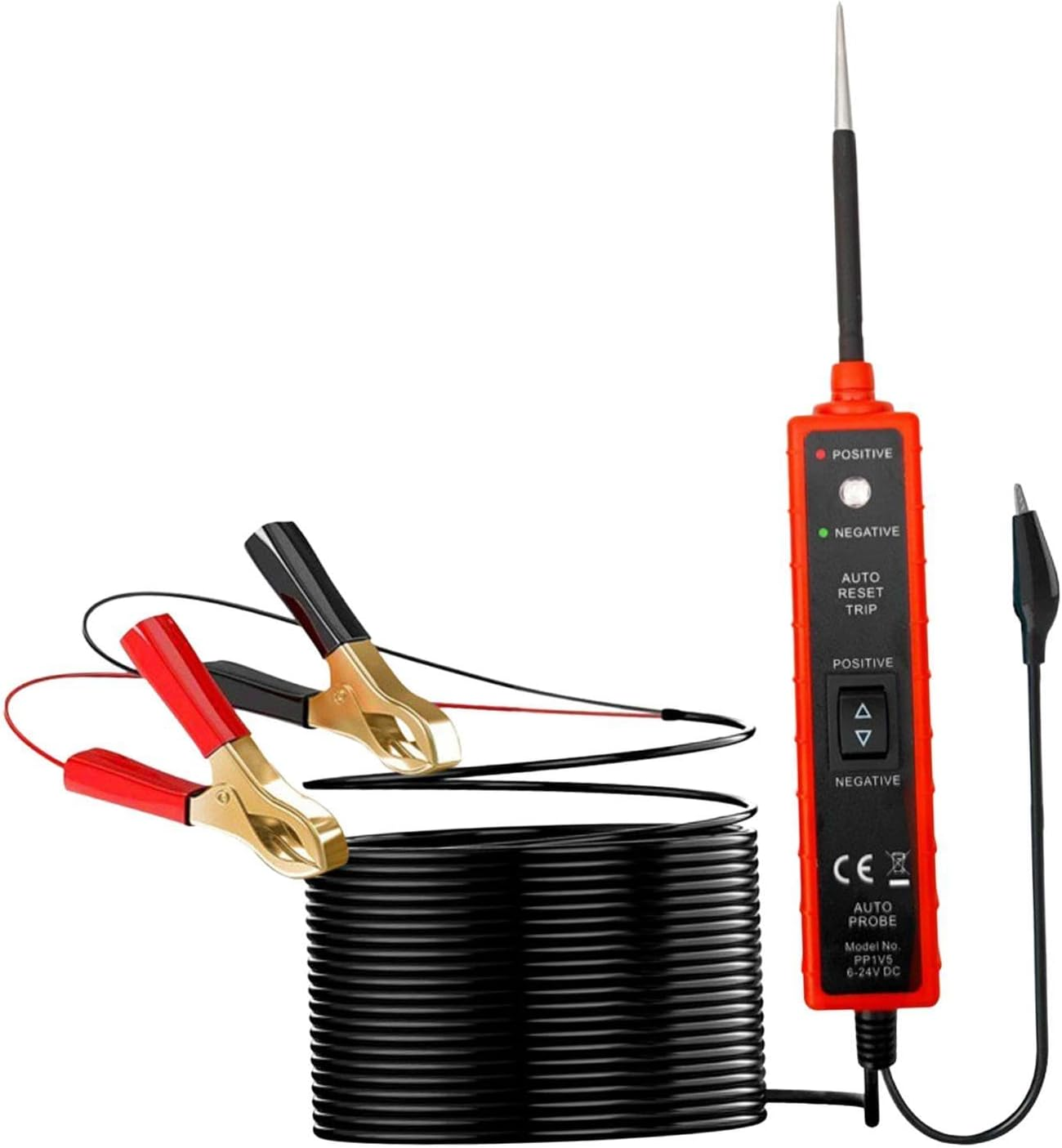 Magideal Power Circuit Probe Tester, 6V-24V DC Test Light Automotive Short Circuit Tester for Low Voltage Systems image number 1