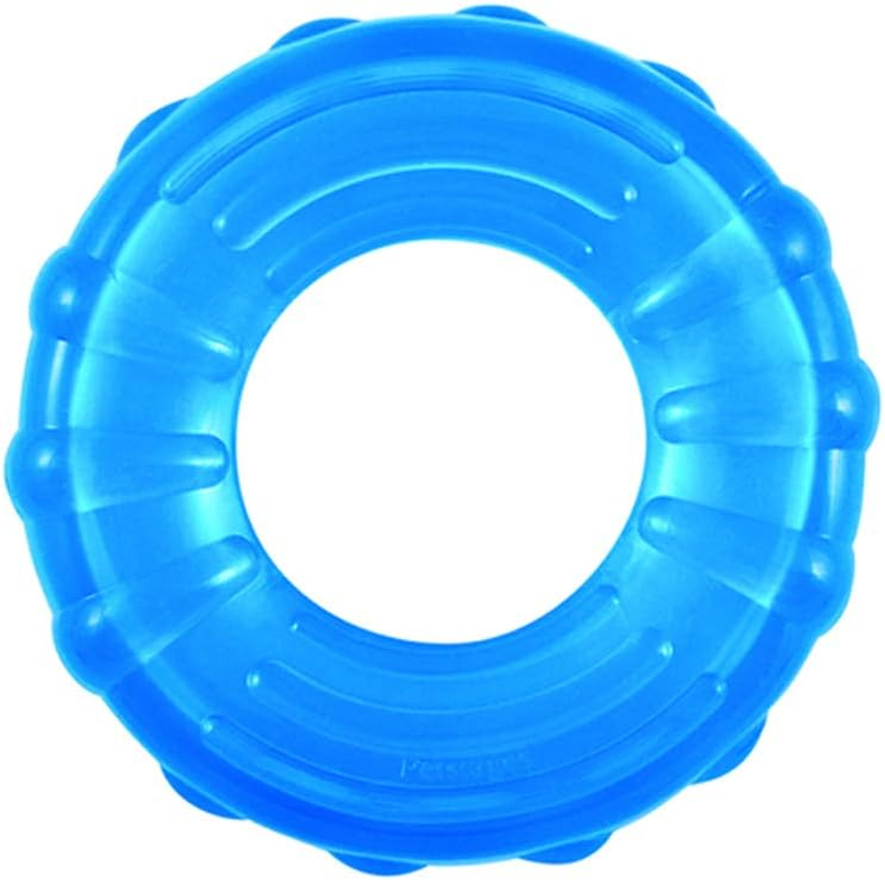 Petstages Orka Tire Royal Blue Treat-Dispensing Dog Chew Toy image number 3