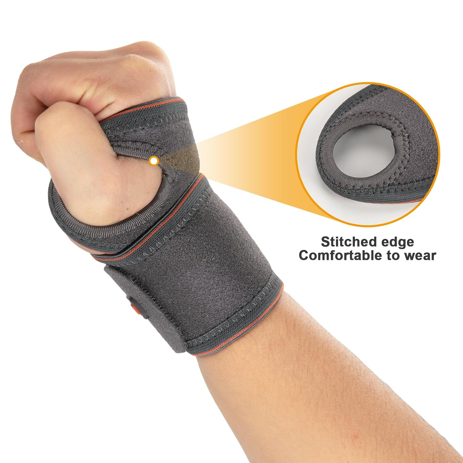 PROIRON Wrist Supprot Wrist Compression Strap and Wrist Brace Sport for Fitness, Weightlifting, Tendonitis, Carpal Tunnel Arthritis, Pain Relief-Wear Anywhere-Adjustable (Single/Pair) image number 4