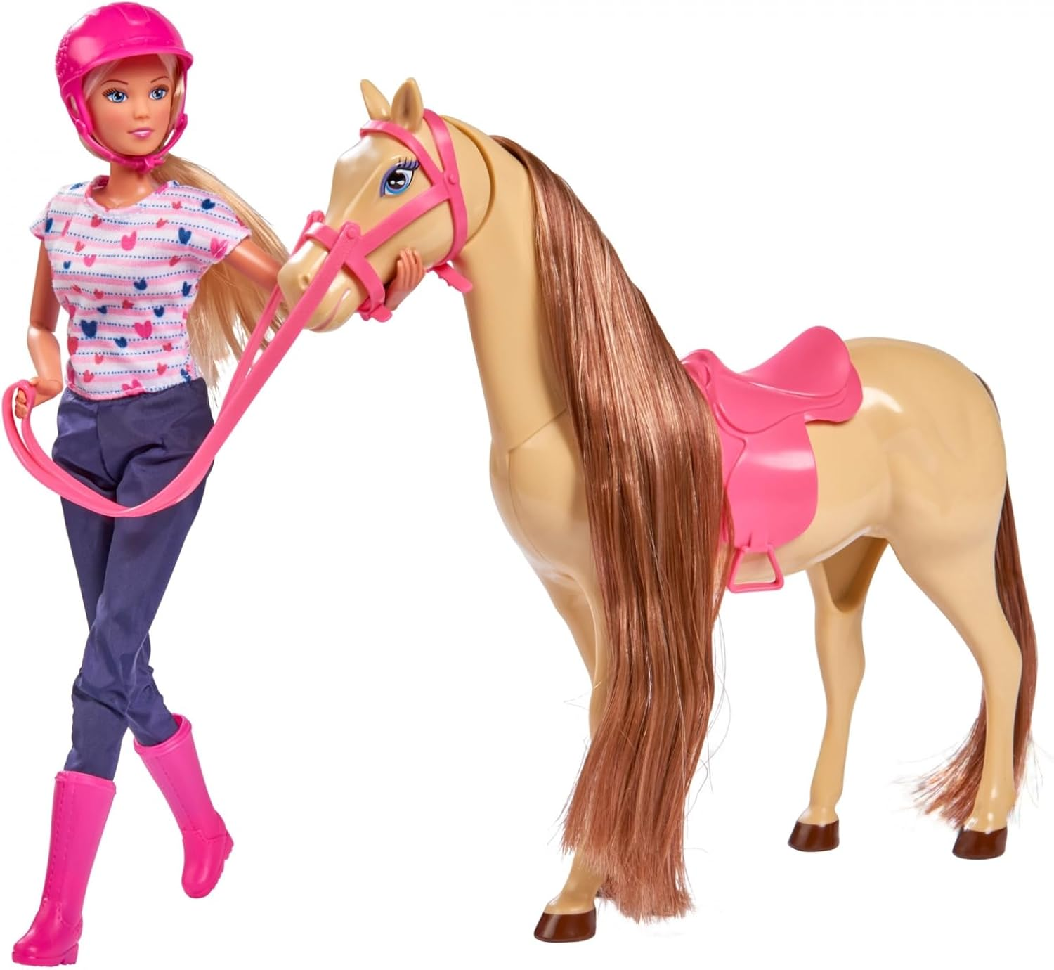 Steffi Love Riding Tour &ndash; Fully Moveable Fashion Doll with Horse & Stylish Equestrian Outfit &ndash; Pretend Play Horse Riding Set for Kids Ages 3+ image number 2