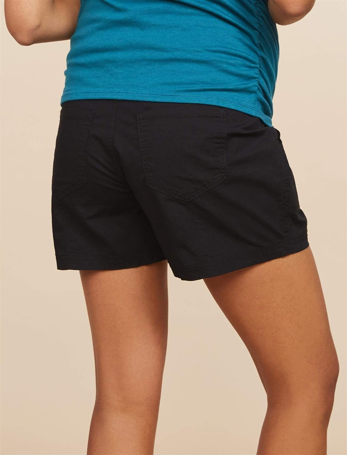 Motherhood Maternity Women'S Maternity Secret Fit Belly Poplin Short image number 5