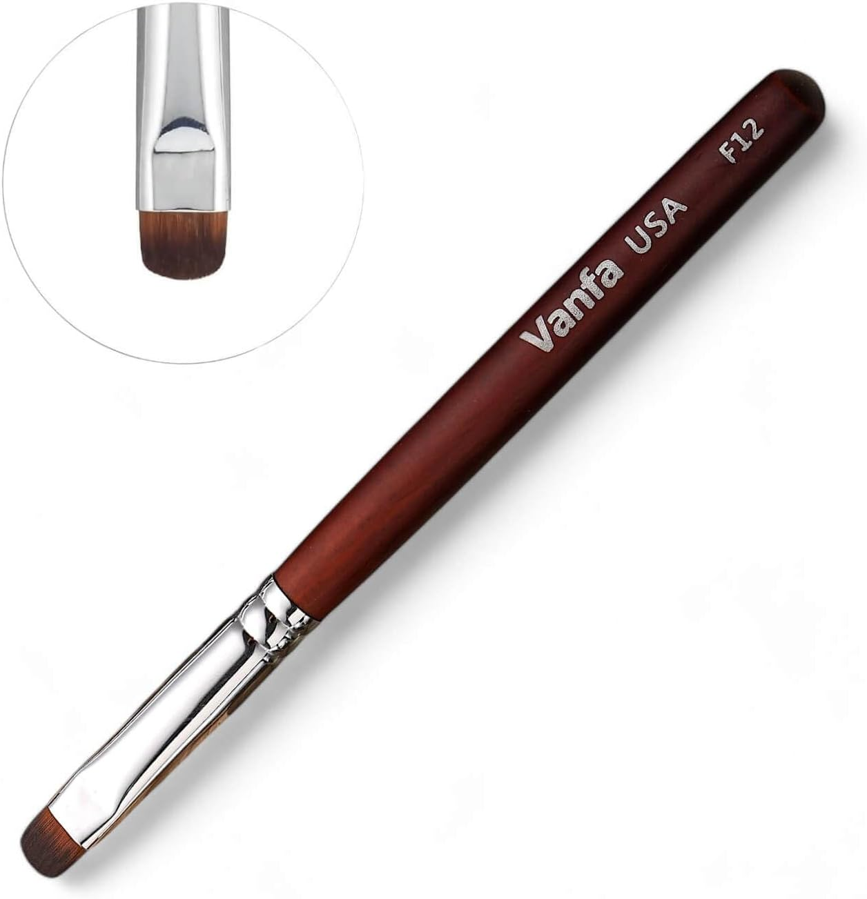 Vanfa French Brush for Nails, Clean up Brush for Gel Nail Polish F14