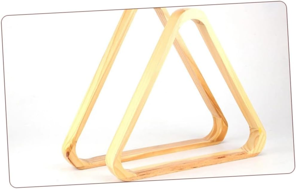 BRIGHTFUFU Snooker Pool Table Triangle Rack Wood Billiard Rack Billiard Triangle Frame for Pool Games image number 1