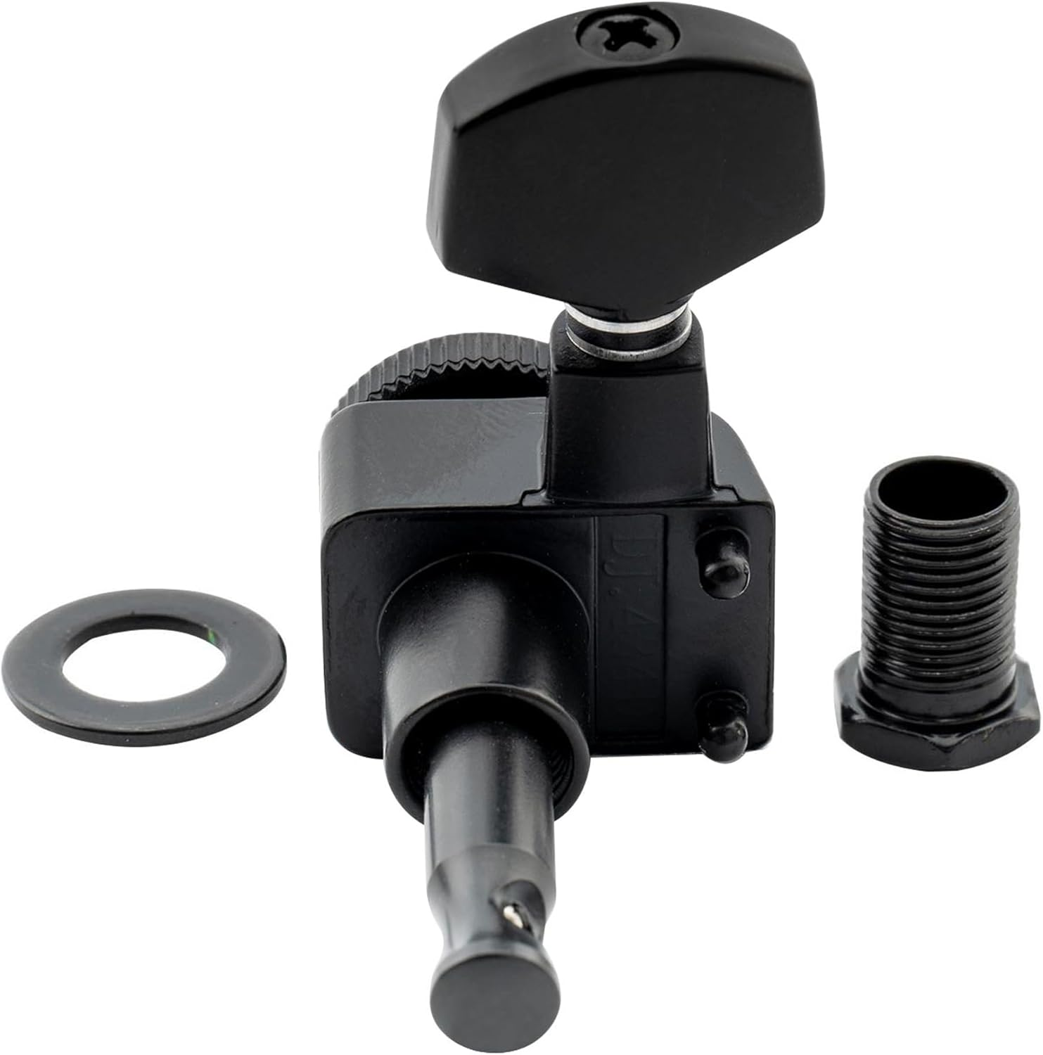 Musiclily Pro 6 Inline 2-Pins Guitar Locking Tuners Machine Heads Tuning Pegs Keys Set for Fender Strat/Tele Electric Guitar, Black image number 5