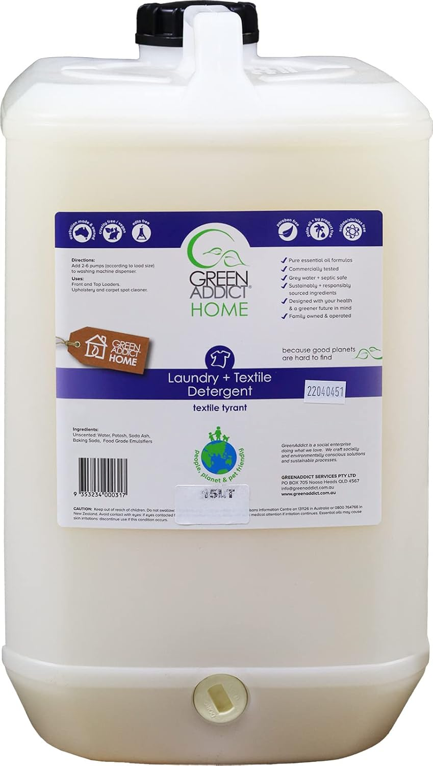 Green Addict Textile Tyrant Fabric and Carpet Cleaner 5 Litre, White