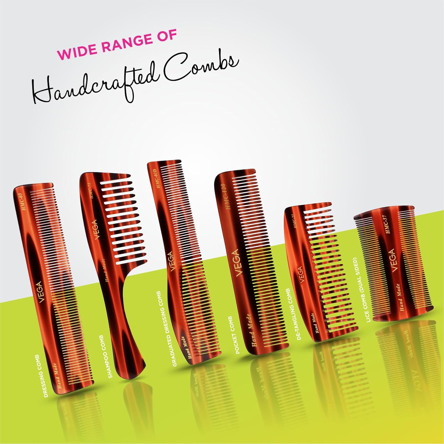 Vega Handmade Comb - Shampoo HMC-30 1 Pcs image number 4
