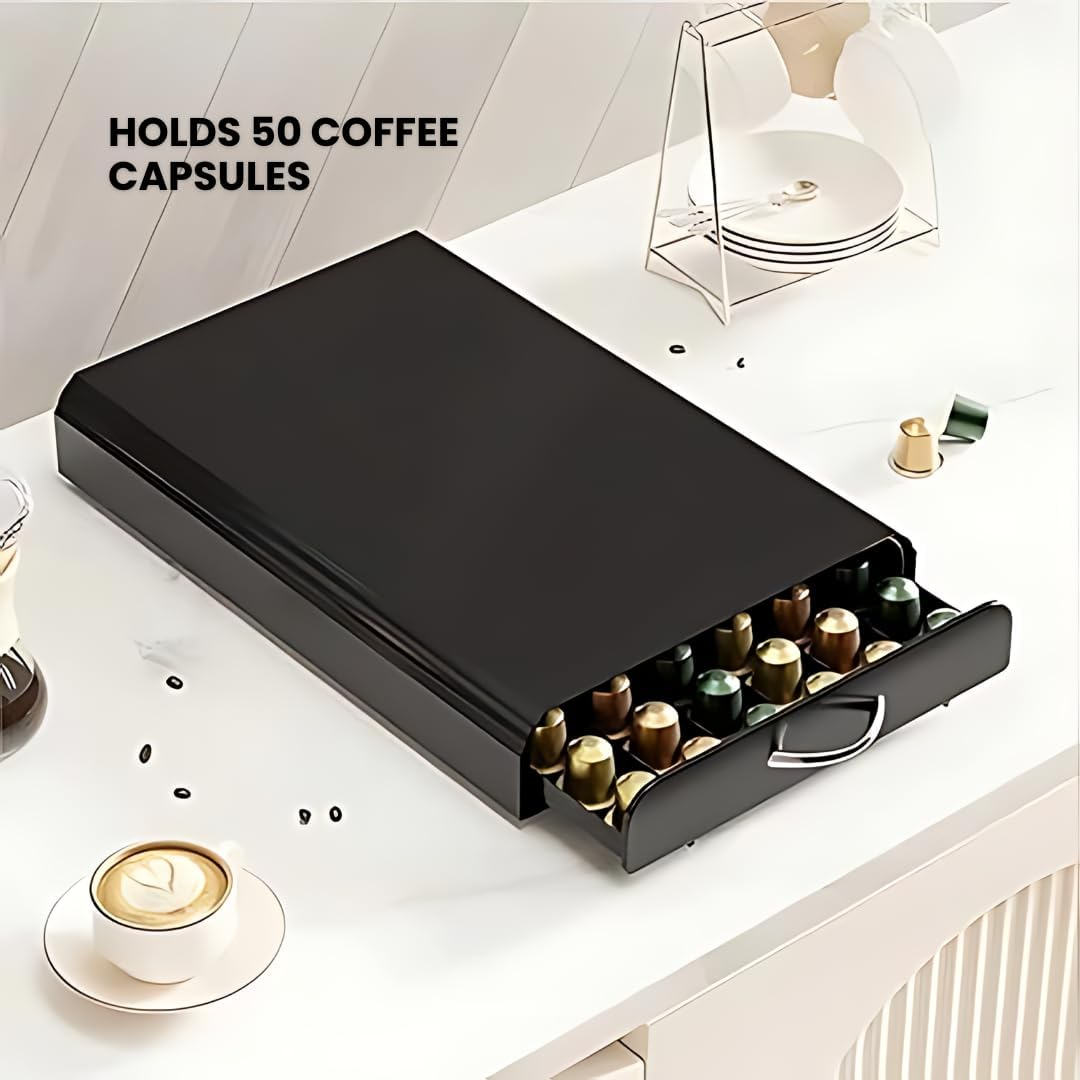 Generic Womenwonders 50-Cup Coffee Pod Holder & Storage Drawer | Nespresso Pod Holder | Kitchen Storage & Organization, Home Storage Essentials image number 2