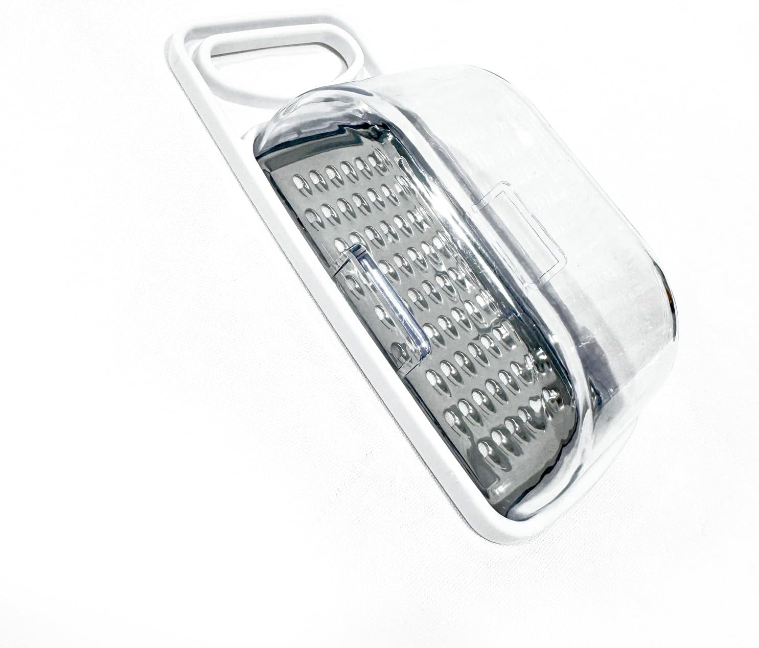 OZSTOCK Stainless Steel Box Grater with Storage Container &ndash; 13.5CM Cheese & Vegetable Grater, Sharp Blades for Effortless Shredding, Durable Kitchen Tool for Cheese, Vegetables, Fruits & Chocolate (1)