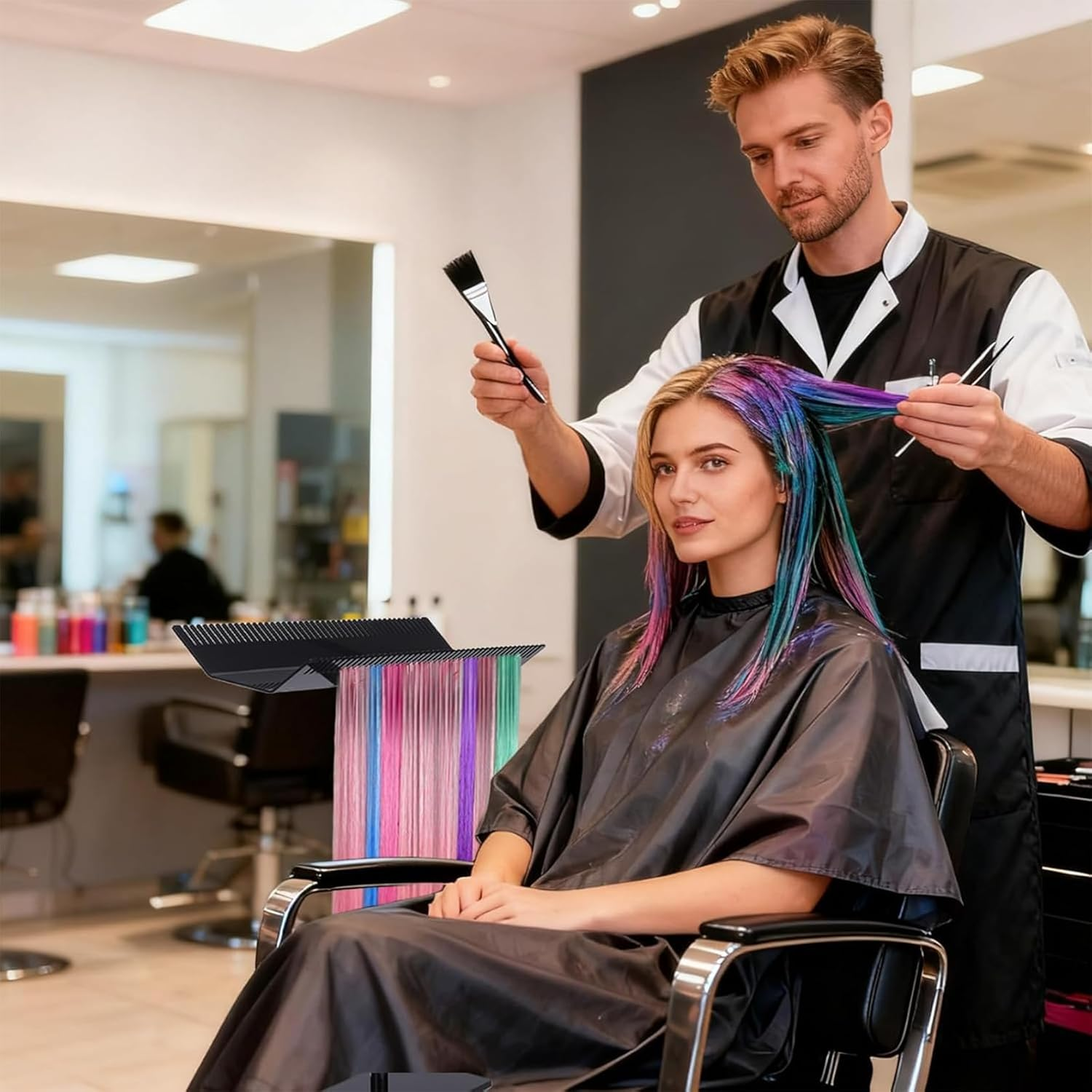 Zoeqide Acrylic Black Wig Stand - High Quality Acrylic Wig Holder for Storage and Display - Sturdy Wig Stand Display for Wigs, Hairpieces and Hair Extensions