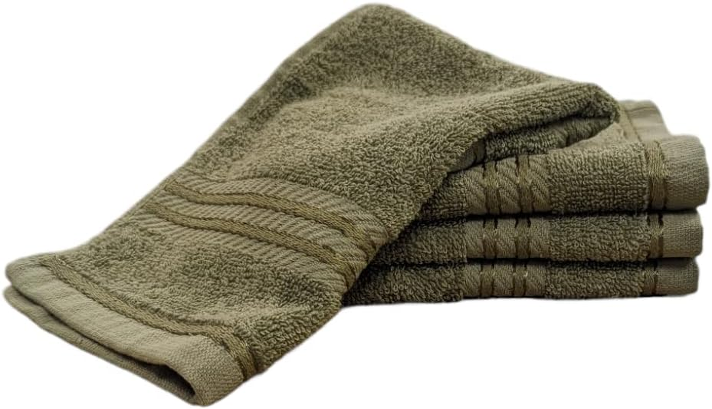 Bentley Priory Linens Supreme Face Flannels for Bathroom 500GSM Super Soft Cotton Pack of 4 Absorbent and Quick Dry Face Cloth Flannel Towels Set 30 X 30Cm Egyptian Collection (PURPLE MAUVE) - Bright Pink image number 2