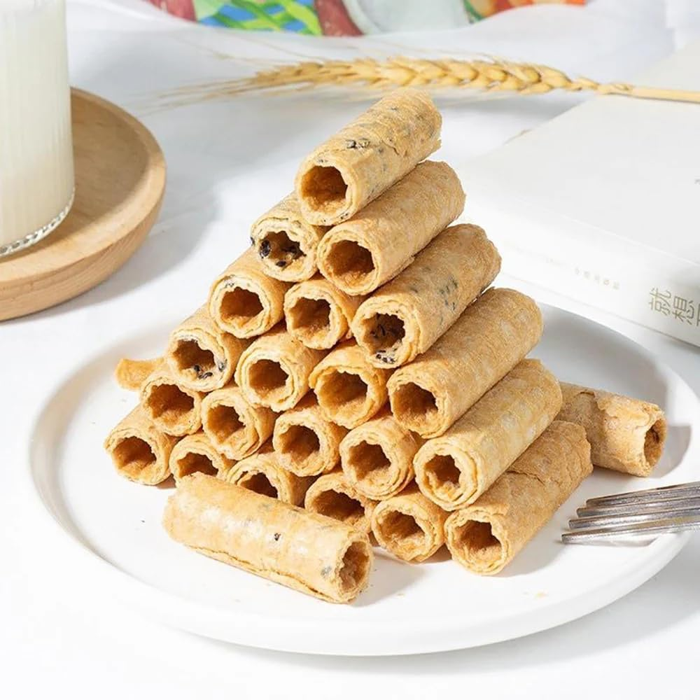 IF Coconut Crispy Rolls Banana Flavour | Made for Healthy Asian Snacks for Kids and Adults | Resealable Bag | 70G