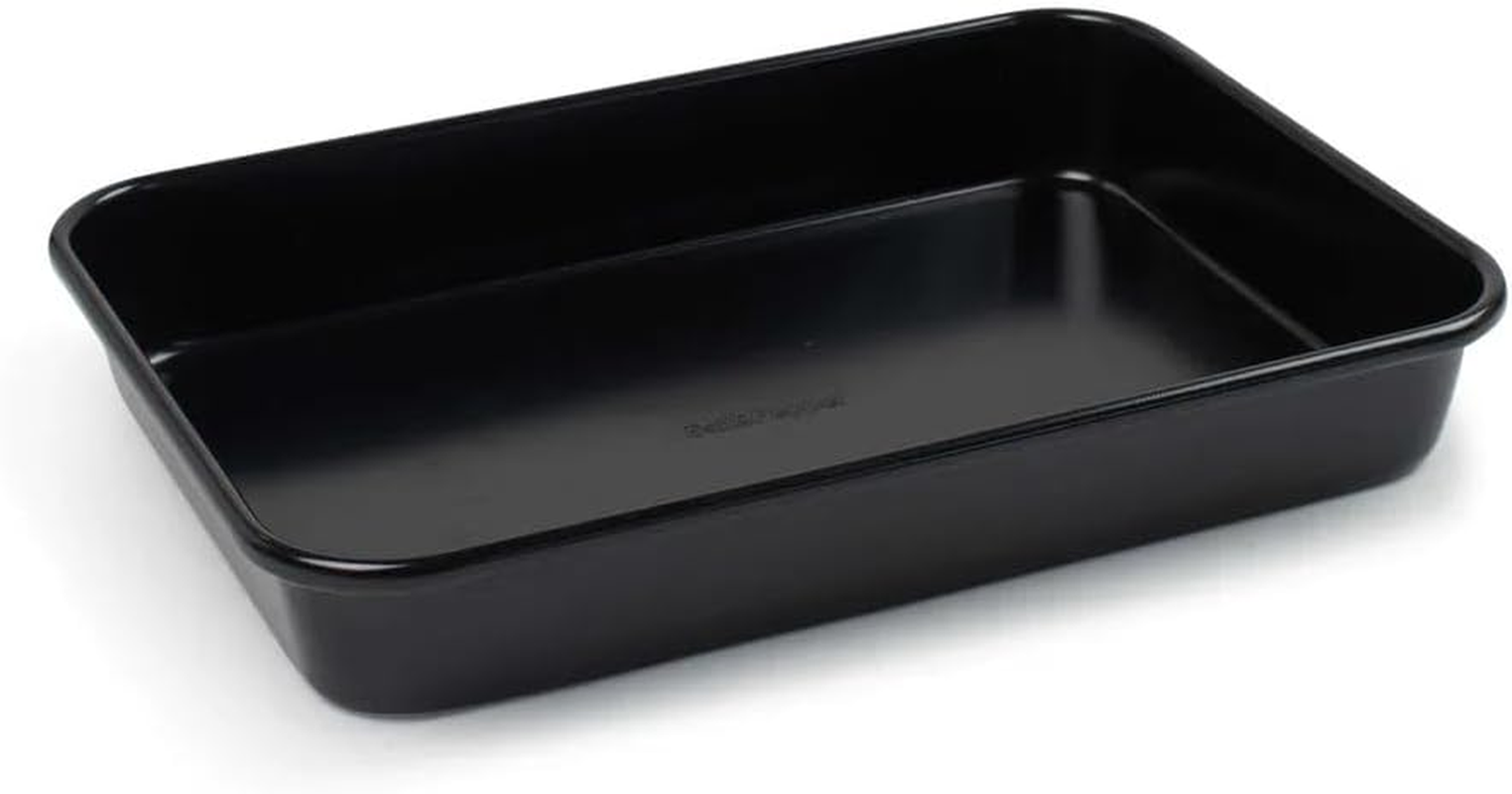 Bliss Gifts & Homewares Baking Pan Set I Non-Stick Carbon Steel Bakeware Set with Muffin Pan, Loaf Pan, Roaster Pan, Square and Rectangular Cake Pans I Kitchen Cookware Baking Supplies - 5 Pcs