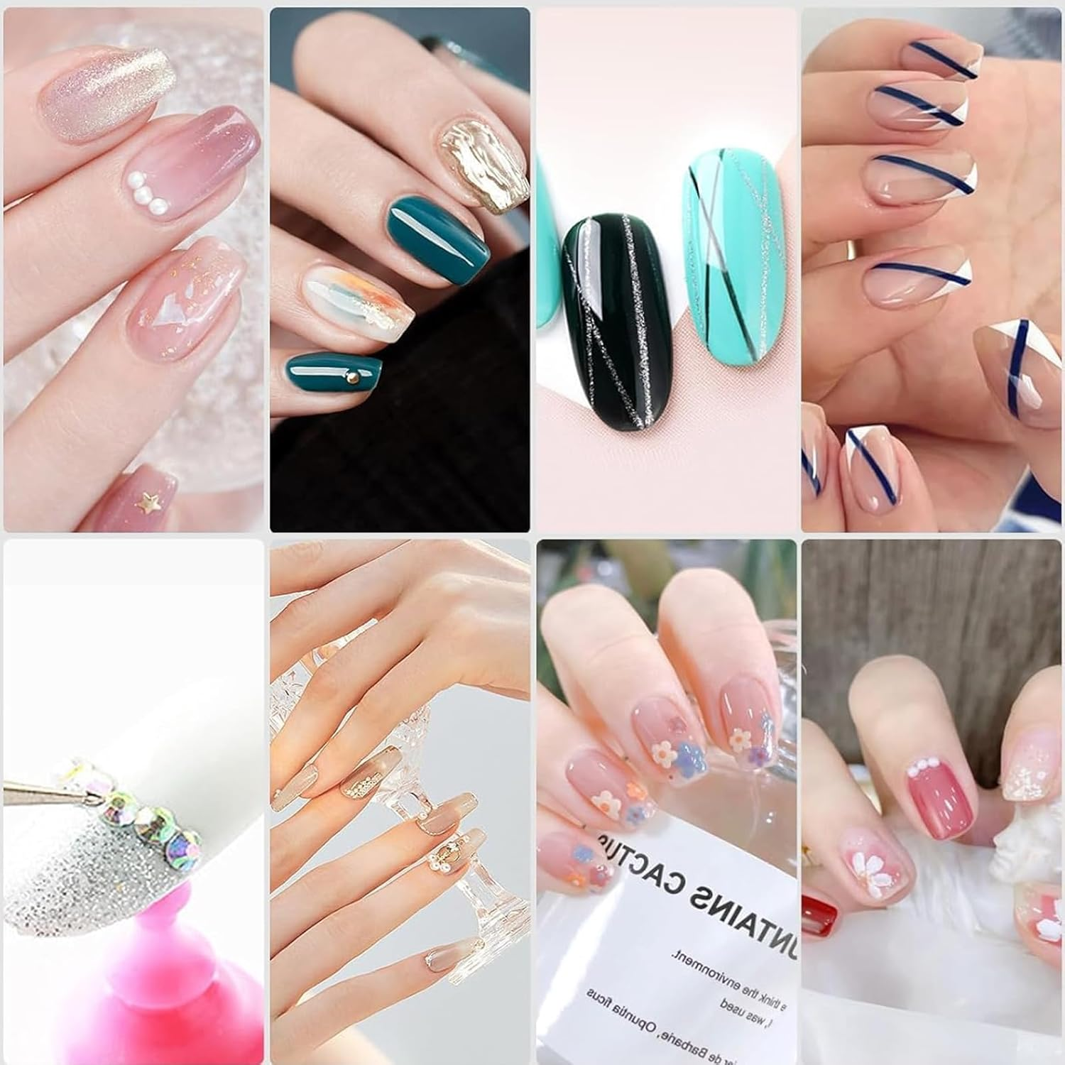 20 Piece Nail Brush Set with Dotting Tool, Nail Art Brush Set for Gel Nails - Professional Nail Design Accessories, Acrylic Brush for Nails, Nail Care Pen & Nail Art Accessories image number 6