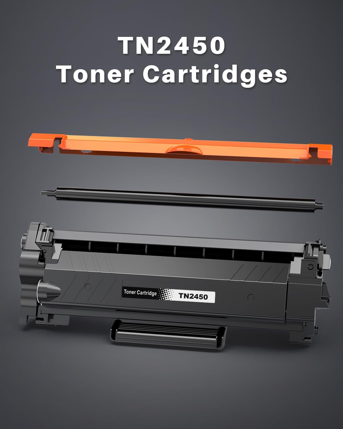 TN2450 Toner Cartridge (3,000 Pages) Compatible for TN2450 TN 2450 TN-2450 High-Yield to Use with HLL2350DW HLL2375DW HLL2395DW MFCL2710DW MFCL2713DW MFCL2730DW MFCL2750DW（1 Black） image number 4