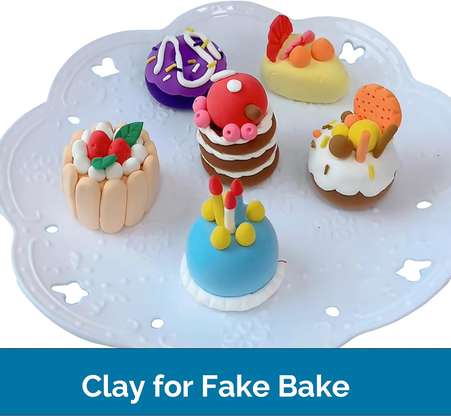 BOHS White Foam Clay Lite - Squishy,Soft, Air Dry -For School Project,Cosplay,Fake Bake, Slime Supplies-100 Grams image number 1