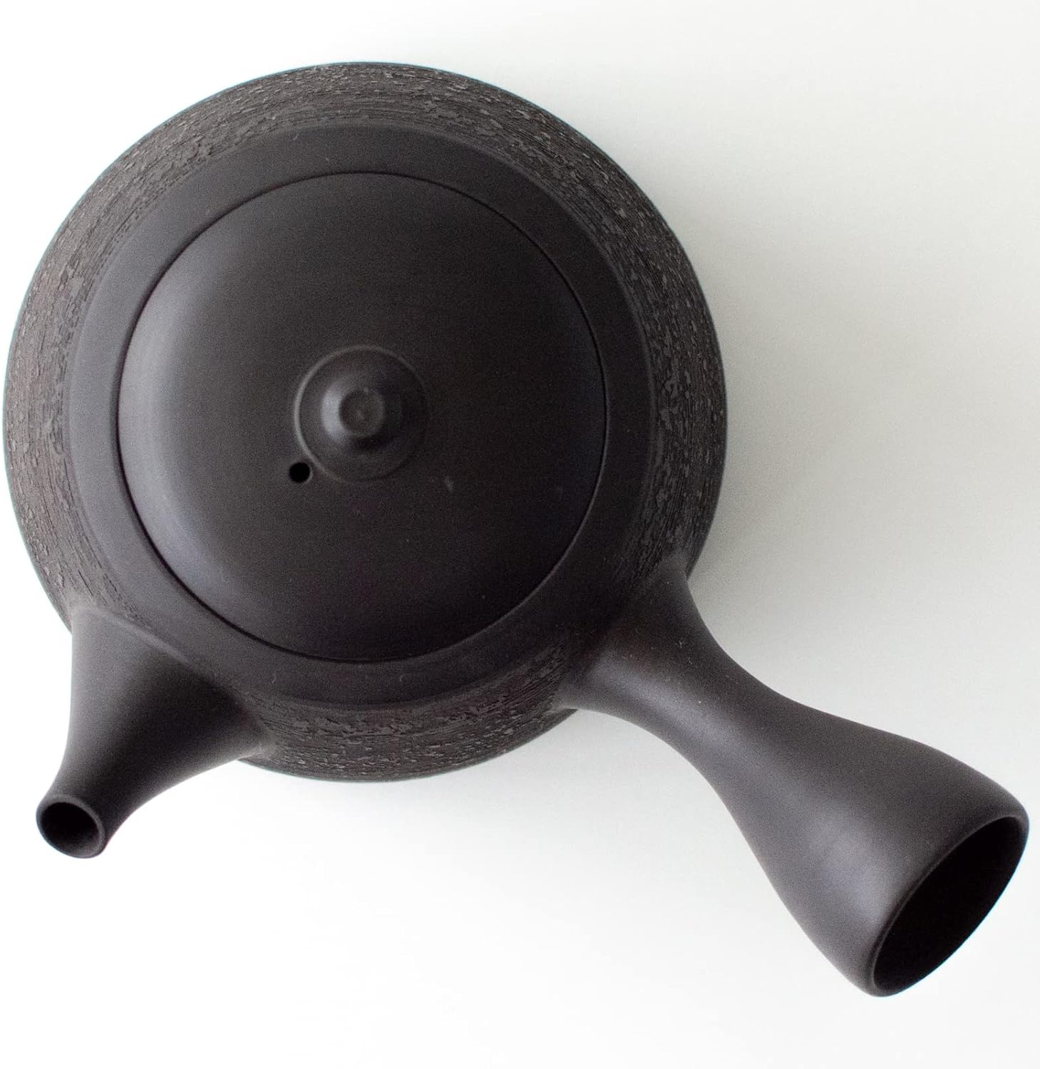 Tokoname Ware 266288 Tamako Kiln Teapot, Ceramesh, Black Pine Skin Pattern, Ceramic Tea Strainer, Approx. 9.8 Fl Oz (290 Ml), Made in Japan image number 4