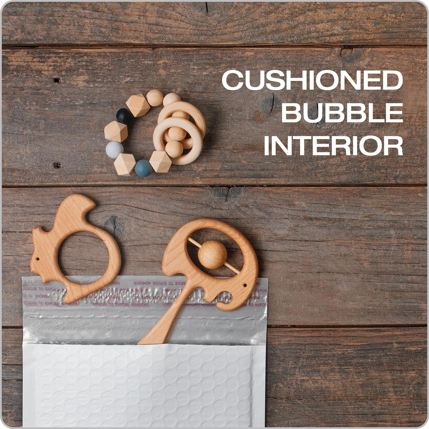 Quality Park Bubble Mailers, 6 X 9 Inch, White Poly Mailers, Padded Envelopes, Shipping Envelopes, Water Resistant, Self Seal, 50 per Box (QUA85856), Plastic image number 5