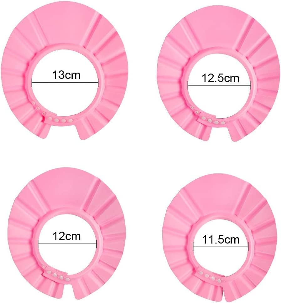 3 Pcs Soft Adjustable Baby Kids Children Shampoo Bath Bathing Shower Cap Hat Wash Hair Shield Hat
