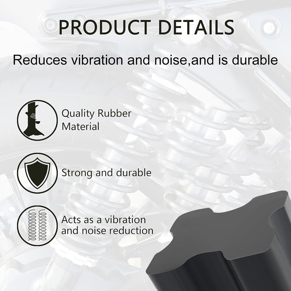 4PCS Rubber Coil Spring Spacers, Heavy Duty Rubber Lift Blocks for Enhancing 1" to 1.5" Spacing Spring Rate, Universal Coil Spring Spacers Car Accessories for Coil Springs image number 1