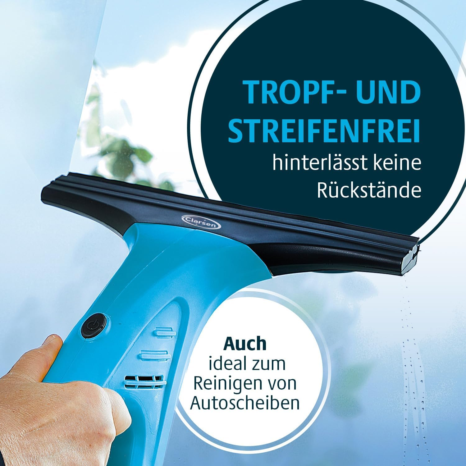 3 PAGEN Cordless Window Vacuum Cleaner - Includes Spray Bottle with Microfibre Cover - Streak Free Cleaning - Electric Window Cleaner Cordless - Ideal for Large Windows, Shower Screens Etc. - Quick image number 5