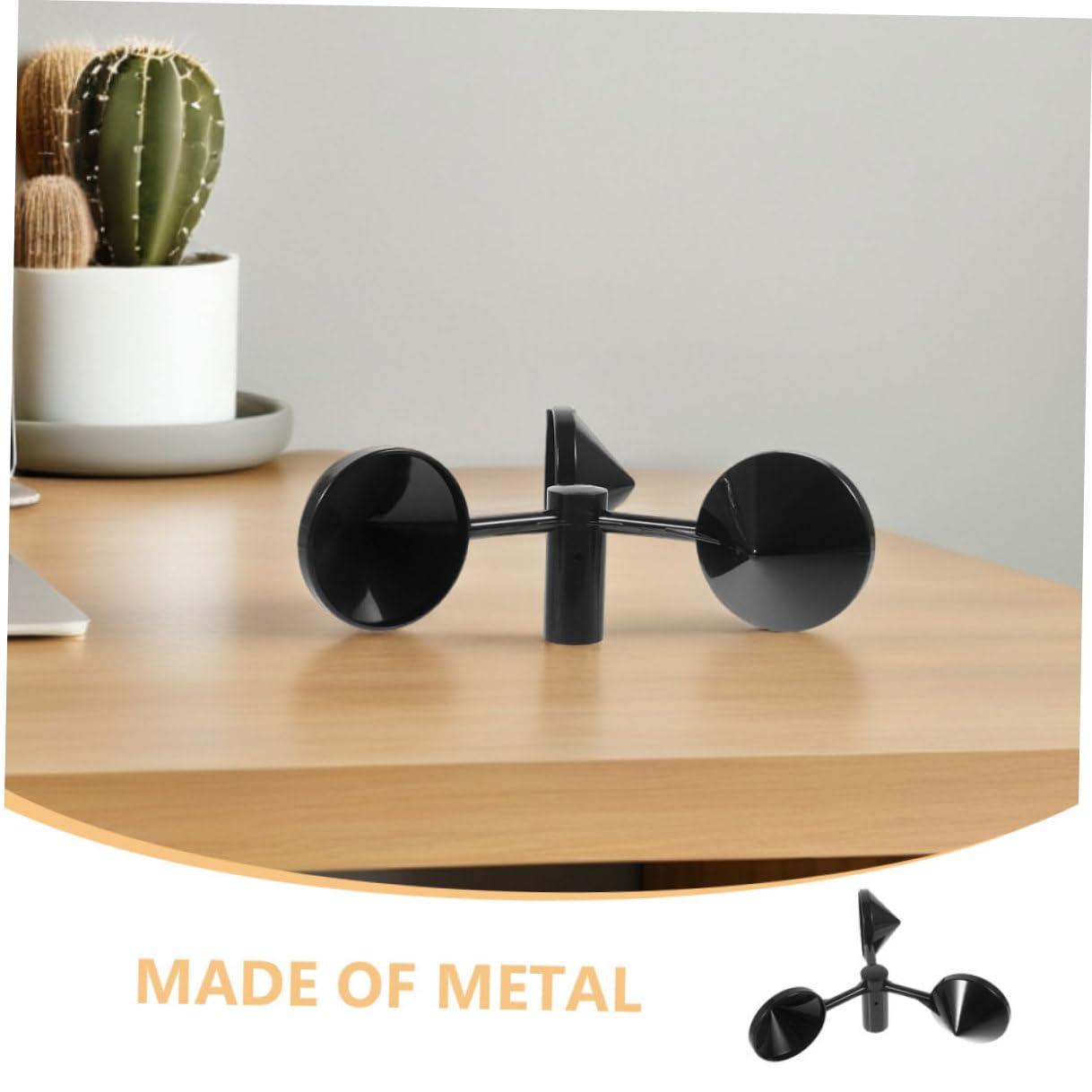 3Pcs Wind Speed Measurement Cups Metal Anemometer Replacement Accessories for Outdoor Meteorological Observation Wind Power HVAC Systems with Quick Response image number 4